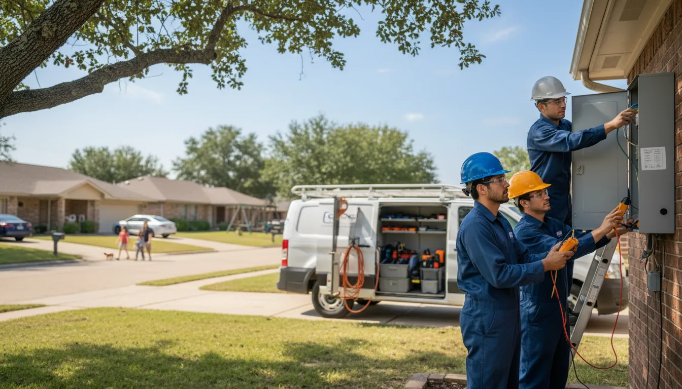 Certified electrician providing emergency electrical services in Forest City, IA